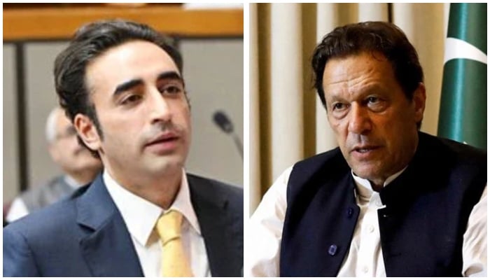 PPP Chairman Bilawal Bhutto-Zardari (left) and PTI founder Imran Khan. — X@NAofPakistan/Reuters