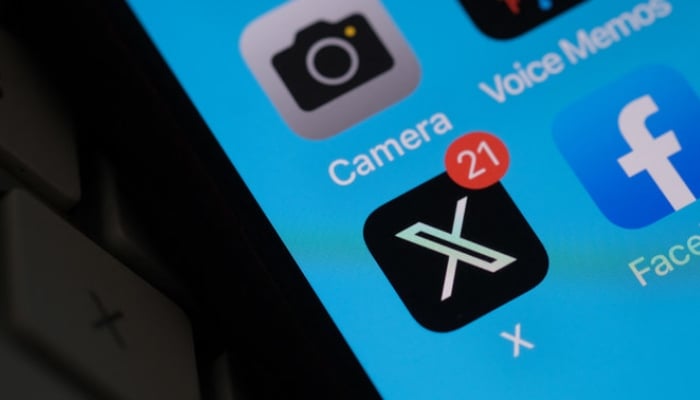 This undated file illustration shows social media applications, X and Facebook, logo. — Reuters/File