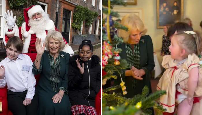 Her Majesty rides the state sleigh, decorates Christmas trees, and more
