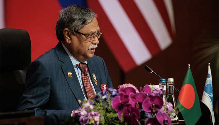 Bangladesh President Mohammed Shahabuddin speaks during the 18th East Asia Summit as part of the 43rd Association of Southeast Asian Nations (ASEAN) Summit in Jakarta on September 7, 2023. — AFP