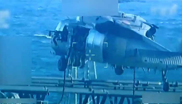 US forces abseil onto an oil tanker during a raid described by US. Attorney General Pam Bondi as its seizure by the US off the coast of Venezuela, on December 10, 2025. — Reuters