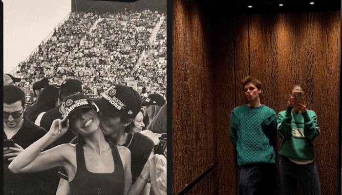 Cruz Beckham, Jackie Apostle drops romantic snaps with green jumper moment