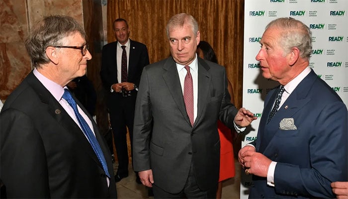 King Charles in war with Democrats as he gets erased from Andrews photo with Bill Gates