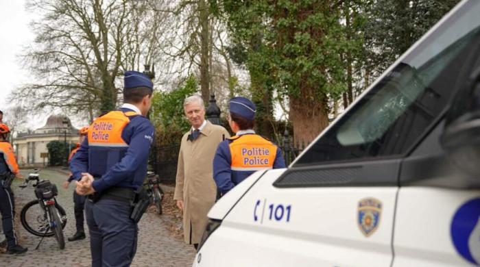King Philippe steps into field during city safety tour