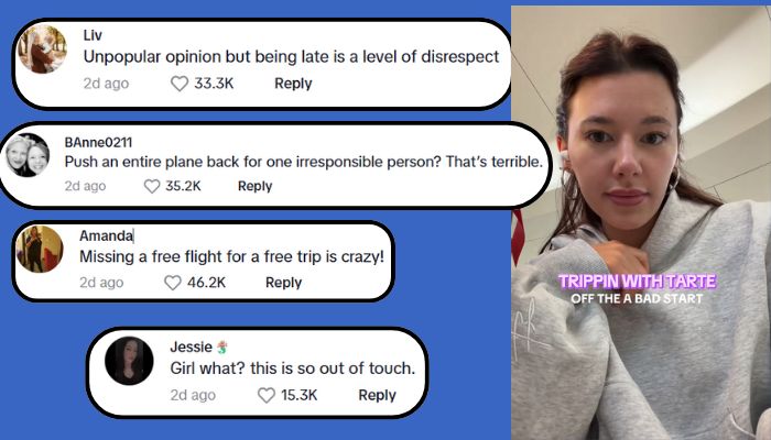 Influencer faces backlash as out of touch after missing luxury trip flight: netizens react