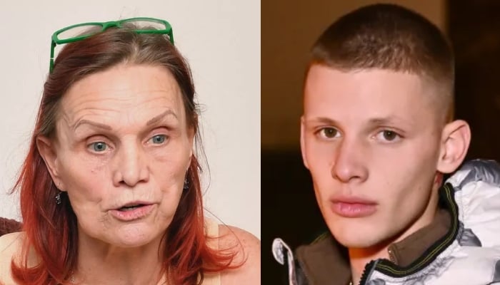 Freddy Brazier attends mothers memorial alongside grandmother Jackiey