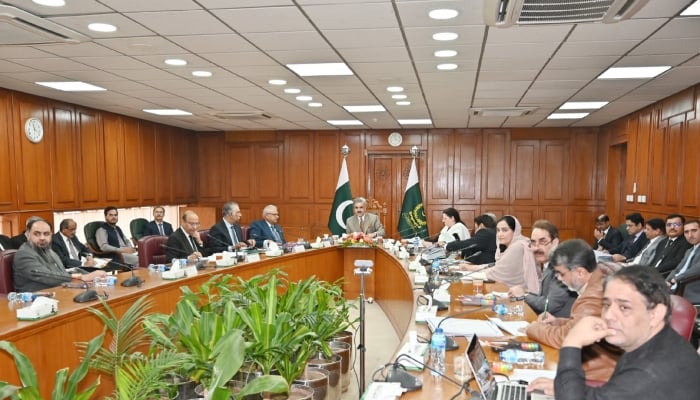 Chief Justice of Pakistan Justice Yahya Afridi chairs 56th meeting of National Judicial Policy Making Committee at Supreme Court of Pakistan, December 13, 2025. — Supreme Court of Pakistan