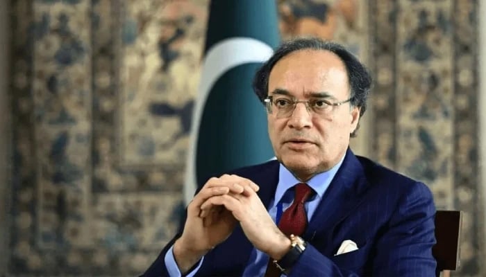 An undated image of Federal Minister for Finance Senator Muhammad Aurangzeb. — APP/File