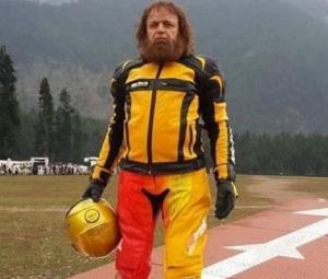 Pakistan's Sultan Golden sets world records for fastest reverse drive, ramp jump