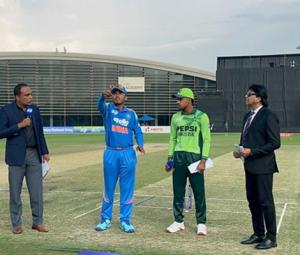 Pakistan win toss, opt to bowl first against India in rain-hit U19 Asia Cup clash