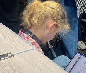 Lady Louise Windsor takes the floor on packed London Bristol train