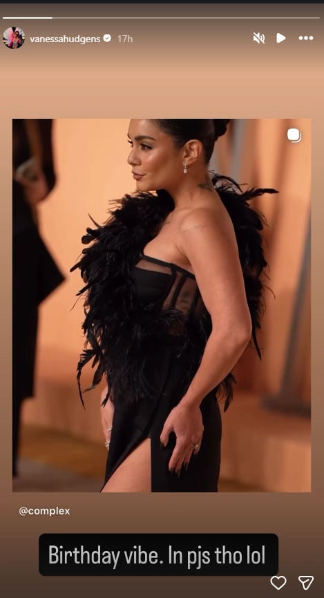 Vanessa Hudgens swaps red carpet glam for cosy birthday vibes