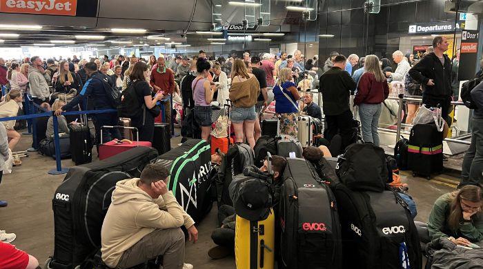 Chaos at Manchester Airport: Runway shutdown, rain cause major delays