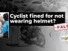 Fact-check: Cyclist fined for not wearing helmet in Islamabad video is AI generated