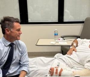 'Hero' who disarmed Bondi gunman recovers in hospital as donations pour in