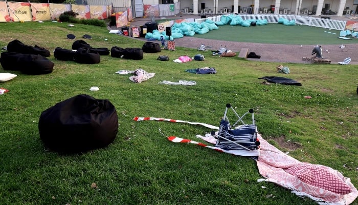 Belongings of members of the Jewish community are seen at the scene of a shooting at Bondi Beach in Sydney on December 15, 2025. — AFP