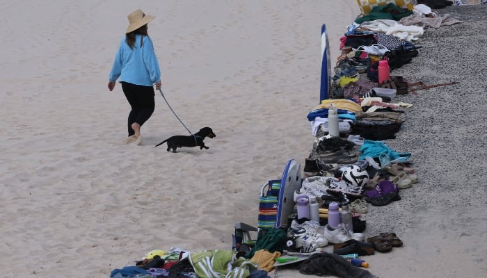 Belongings of members of the Jewish community are seen at the scene of a shooting at Bondi Beach in Sydney on December 15, 2025. — AFP