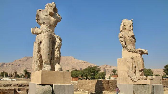 Egypt restores 3,000-year-old Colossi of Memnon destroyed by ancient earthquake