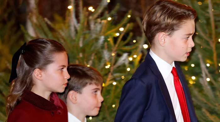 Who keeps Prince George, Princess Charlotte, Prince Louis in line?