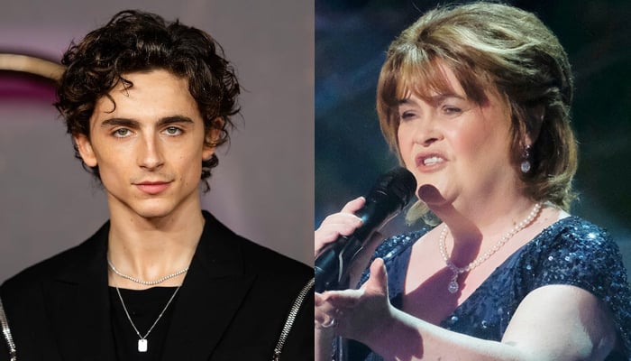 Susan Boyle reacts to Timothée Chalamet calling her
