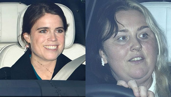 Princess Eugenies mystery nanny spotted keep tiny royals in check