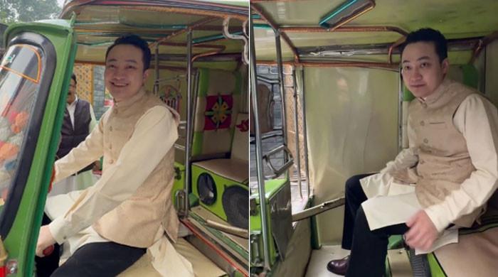 WATCH: Crypto billionaire goes hands-on with rickshaw in Pakistan