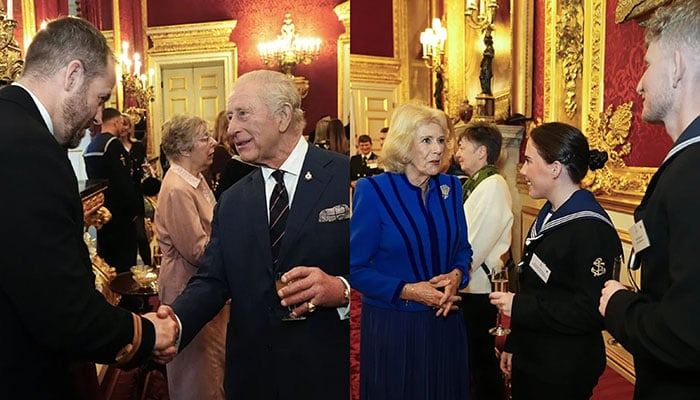 King Charles and Queen Camilla celebrate navy homecoming