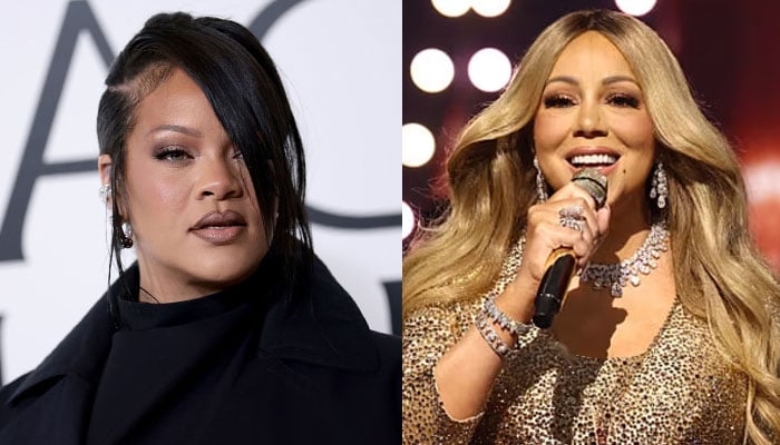 Rihanna yelled at during fangirling over Mariah Carey
