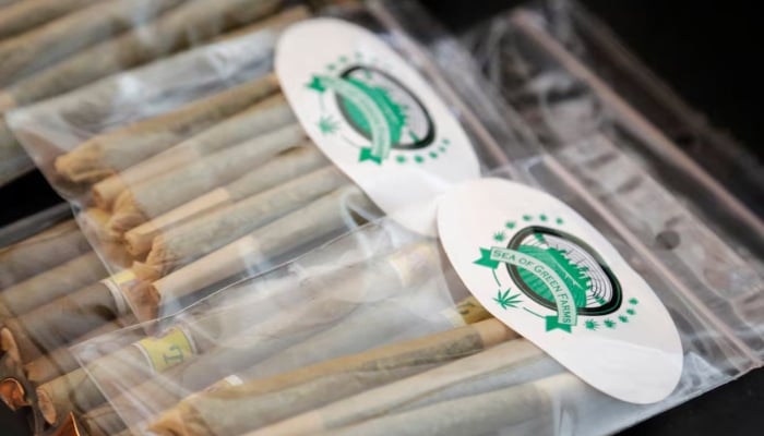 Pre-rolled marijuana joints are pictured at the Sea of Green Farms in Seattle, Washington, US, June 30, 2014. — Reuters