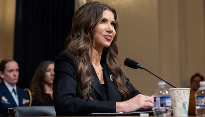 US Homeland Security Secretary Kristi Noem testifies before a House Homeland Security hearing on the Department of Homeland Security (DHS) budget, on Capitol Hill in Washington, DC, US, May 14, 2025. — Reuters