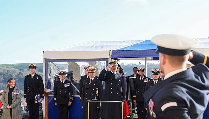 King Charles at Britannia Royal Naval College in Dartmouth