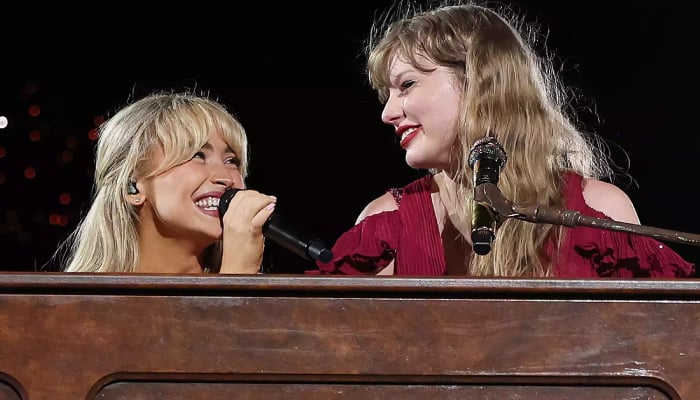 Taylor Swift and Sabrina Carpenter gave a glimpse into their friendship in End of an Era