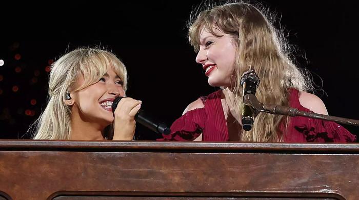 Taylor Swift captures first performance rehearsals with Sabrina Carpenter