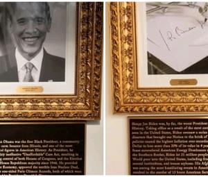 Trump's 'Presidential Walk of Fame' at White House features mocking, controversial plaques targeting former presidents