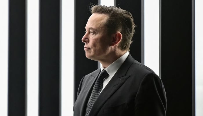 Elon Musk attends the opening ceremony of the new Tesla Gigafactory for electric cars in Gruenheide, Germany, March 22, 2022. — Reuters