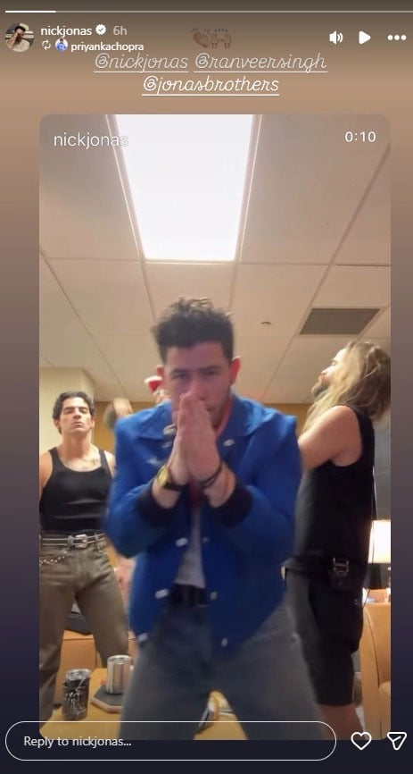 Priyanka Chopra reacts to Nick Jonas Dhurandhar stunt