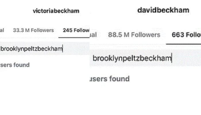 David and Victoria Beckham unfollow Brooklyn on Instagram