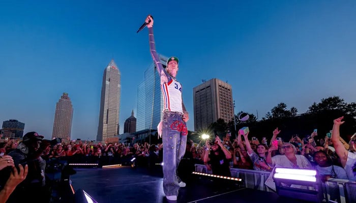 MGK gets teary-eyed as first leg of Lost American tour wraps