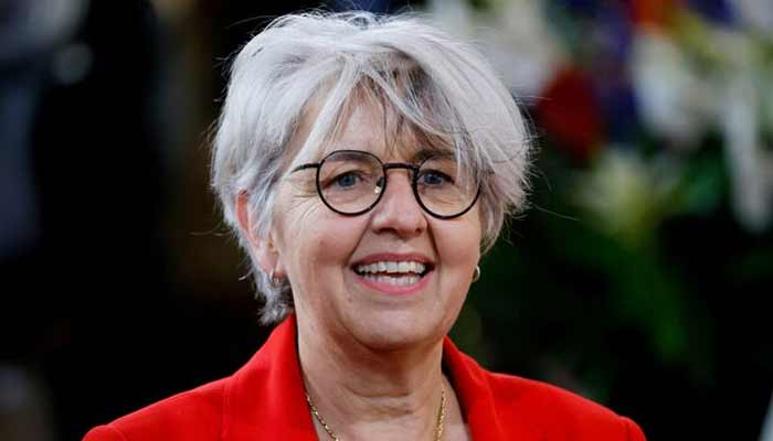 Swiss Minister of Interior Affairs Elisabeth Baume-Schneider looks on during a state visit in Bern, Switzerland. — Reuters