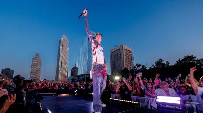 MGK gets teary-eyed as first leg of 'Lost American' tour wraps
