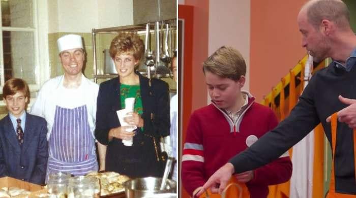 Prince William gushes to Prince George about Diana: 'That's my mum'