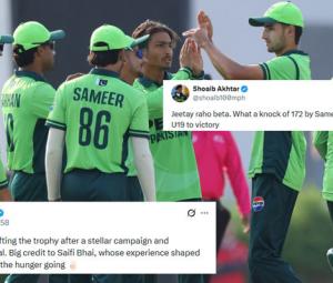 'Fearlessness, maturity, belief': Cricket fraternity hails Pakistan on U19 Asia Cup title