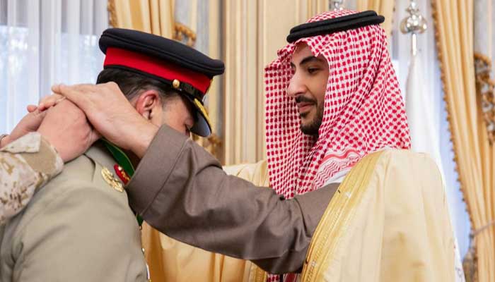 The medal was awarded under a royal decree issued by the Custodian of the Two Holy Mosques King Salman bin Abdulaziz Al Saud. — ISPR