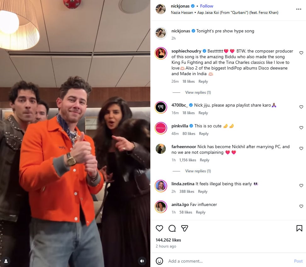 Nick Jonas gives unexpected shoutout to Pakistani pop legend