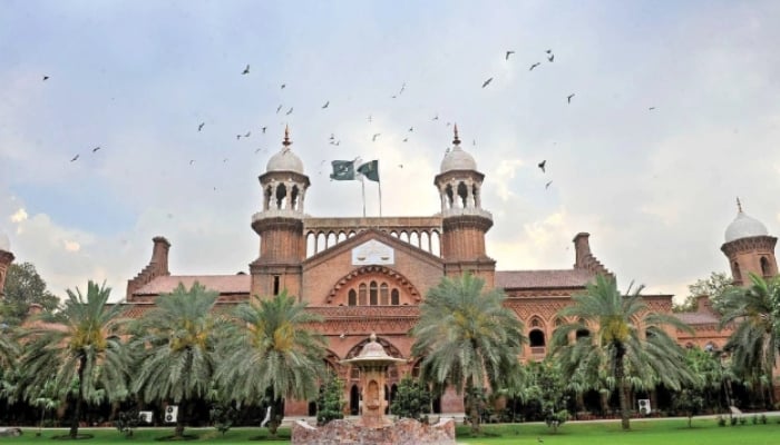 The facade of Lahore High Court is seen in this undated image. — LHC website