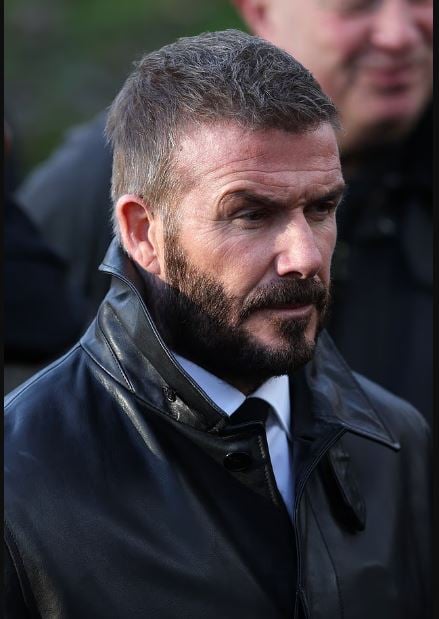 David Beckham looked downcast after son Brooklyn blocked entire family