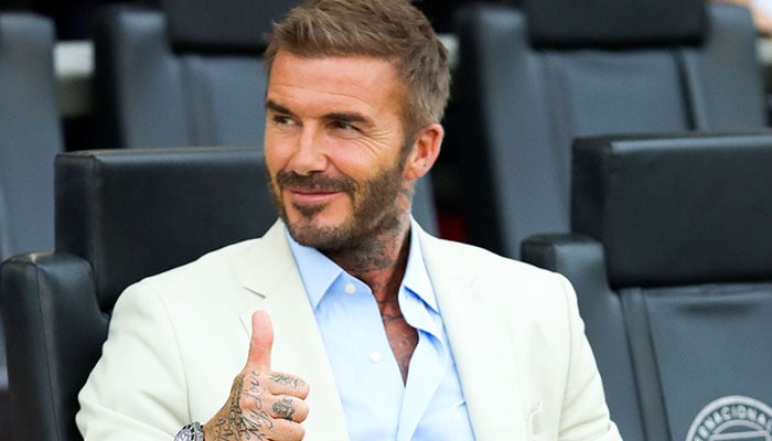 David Beckham looked downcast after son Brooklyn blocked entire family