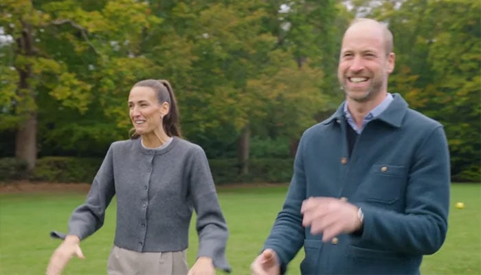 Prince William stops mid-filming as woman and dog crash royal walk
