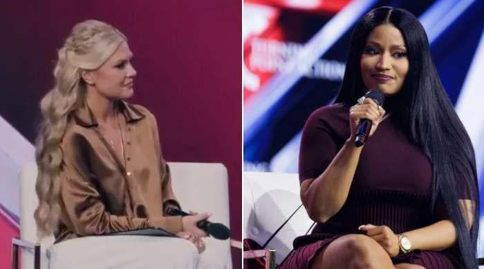 Nicki Minaj calls JD Vance an 'assassin' while on stage with Erika Kirk