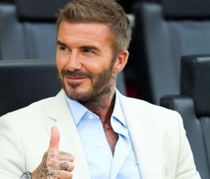 David Beckham looked downcast after son Brooklyn blocked entire family